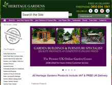 Tablet Screenshot of heritagegardens.co.uk